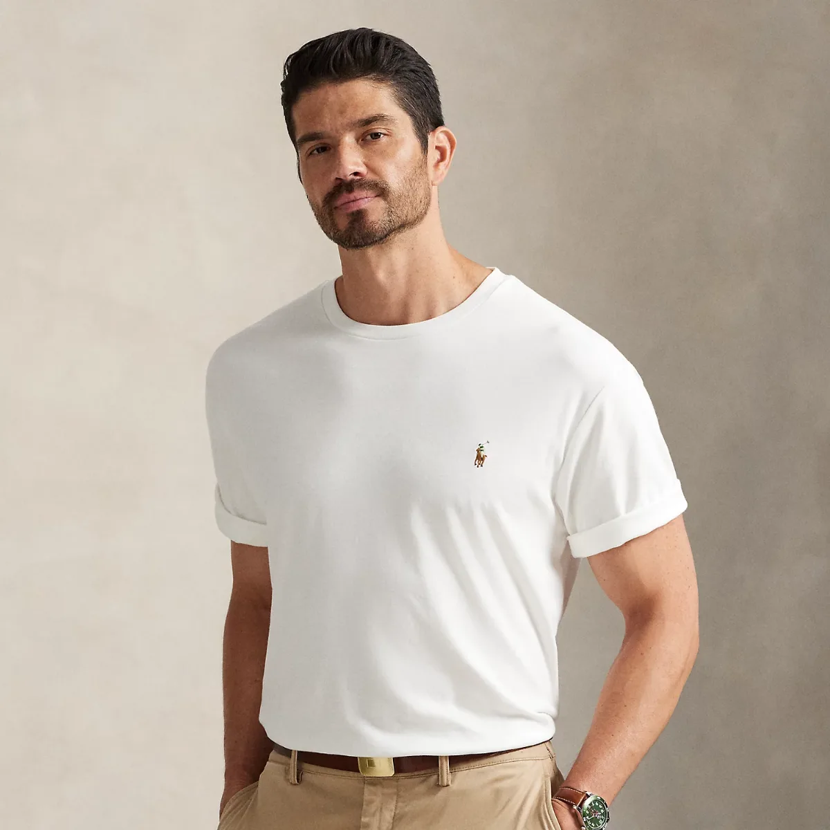 Soft Cotton Crewneck T-Shirt by Ralph Lauren