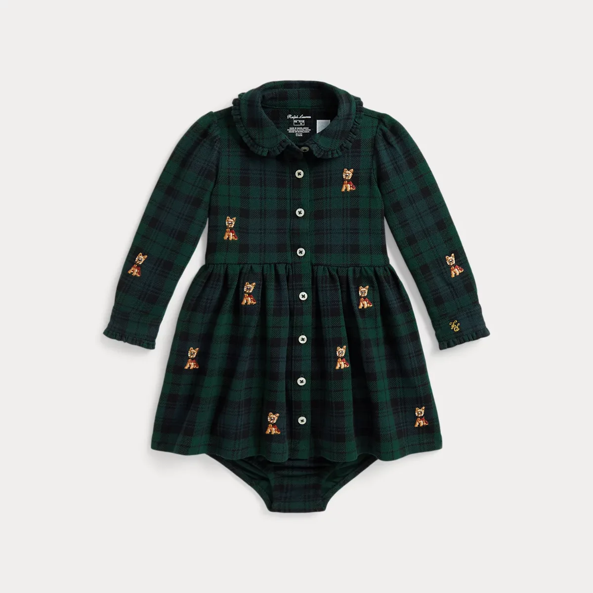 Plaid Cotton Mesh Shirtdress & Bloomer by Ralph Lauren