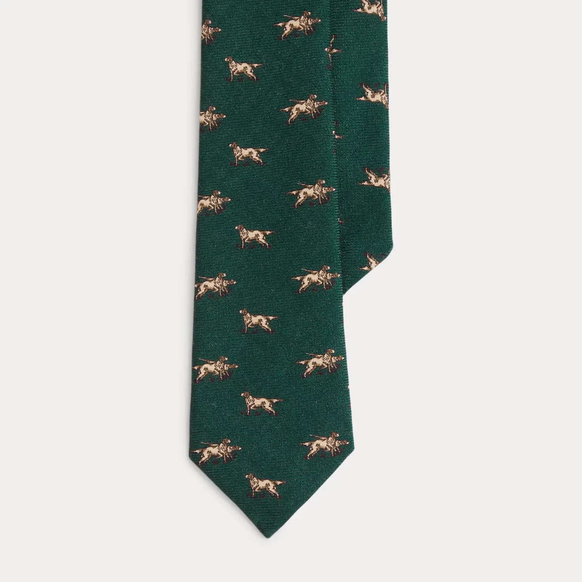 Dog-Print Wool Tie by Ralph Lauren