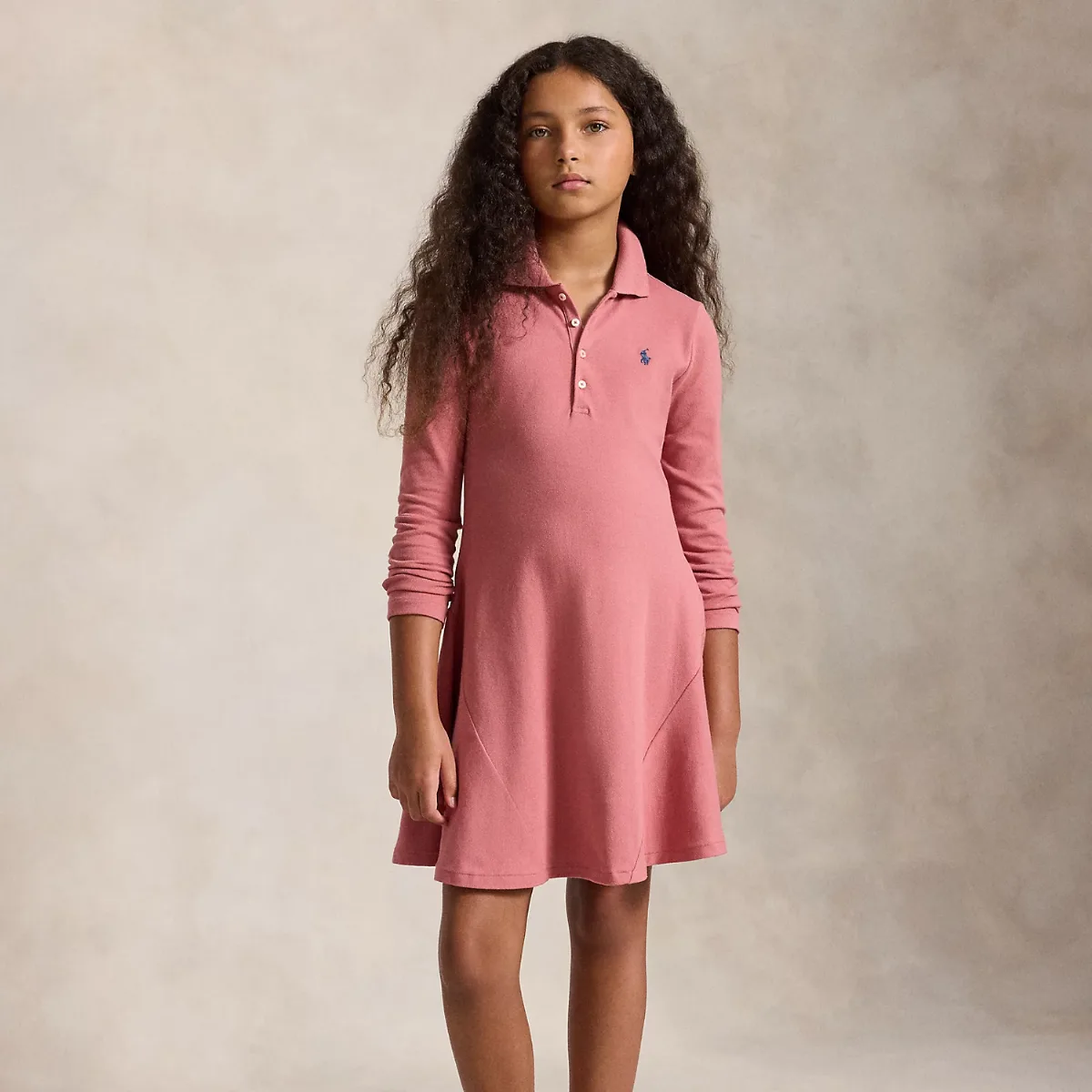Stretch Mesh Polo Dress by Ralph Lauren