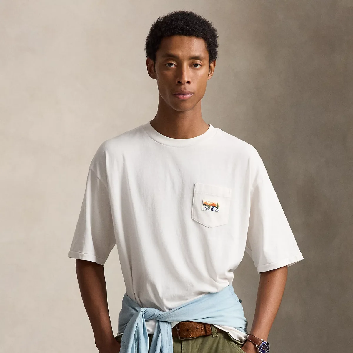 Relaxed Fit Jersey Graphic T-Shirt by Ralph Lauren