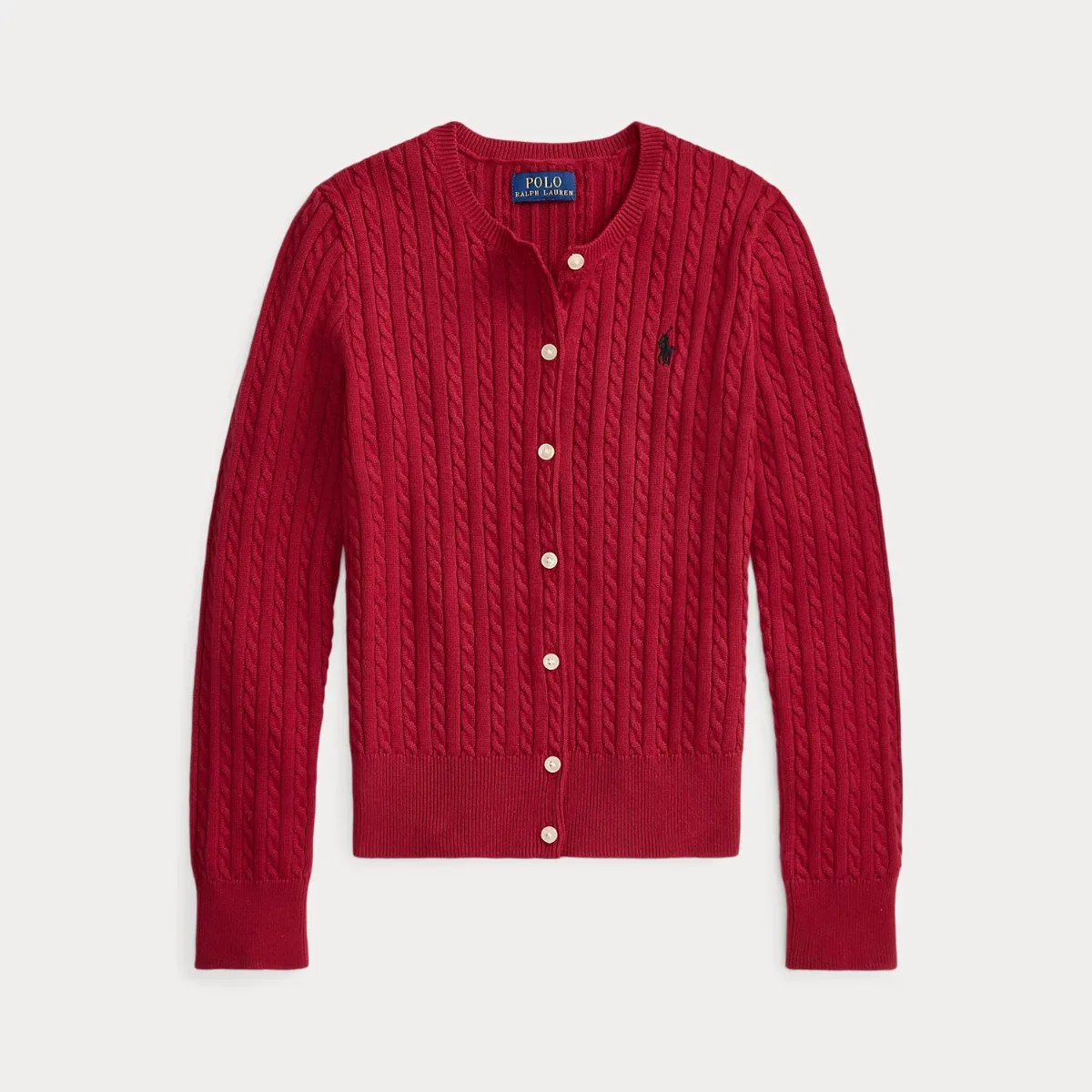 Mini-Cable Cotton Cardigan by Ralph Lauren