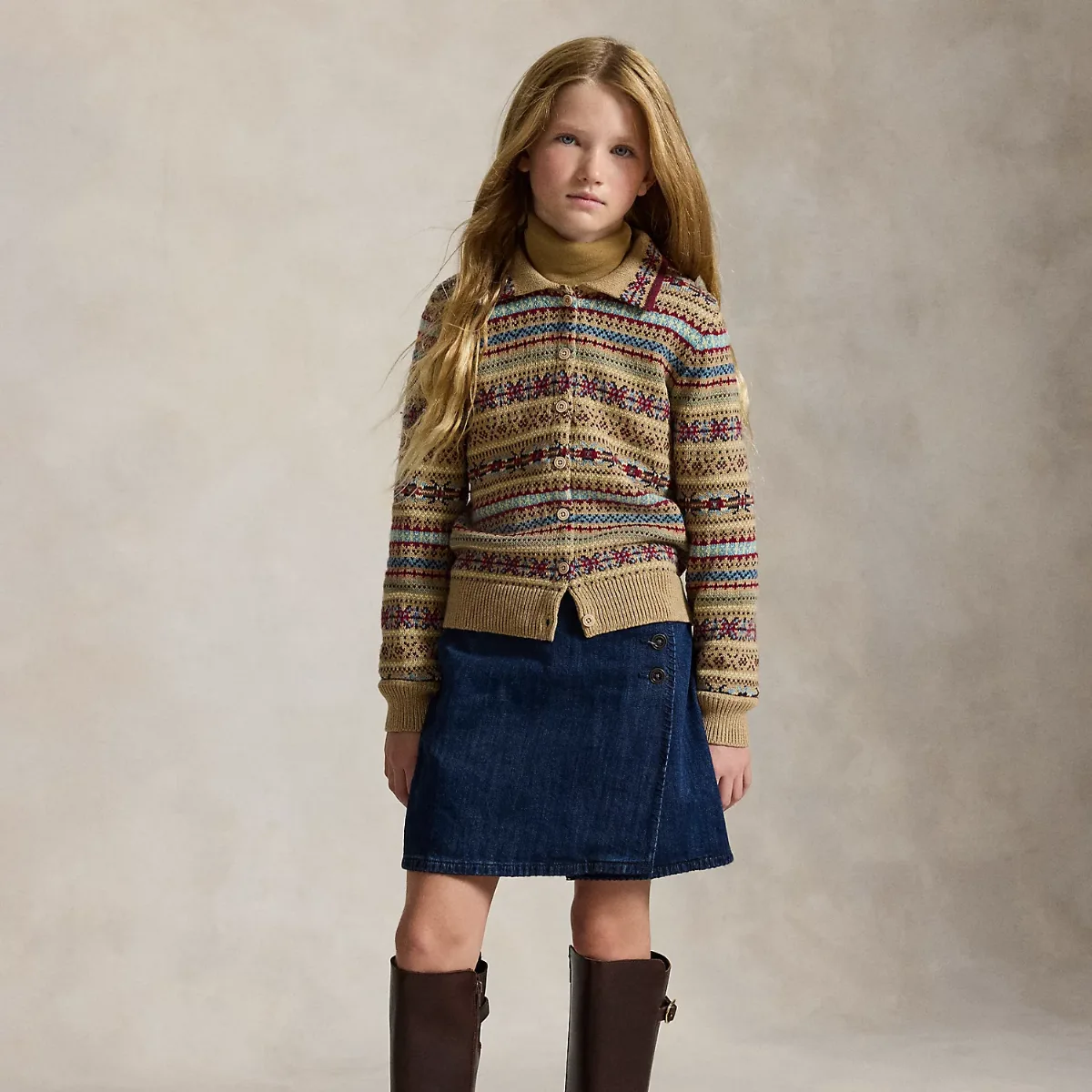 Denim Wrap Skirt by Ralph Lauren