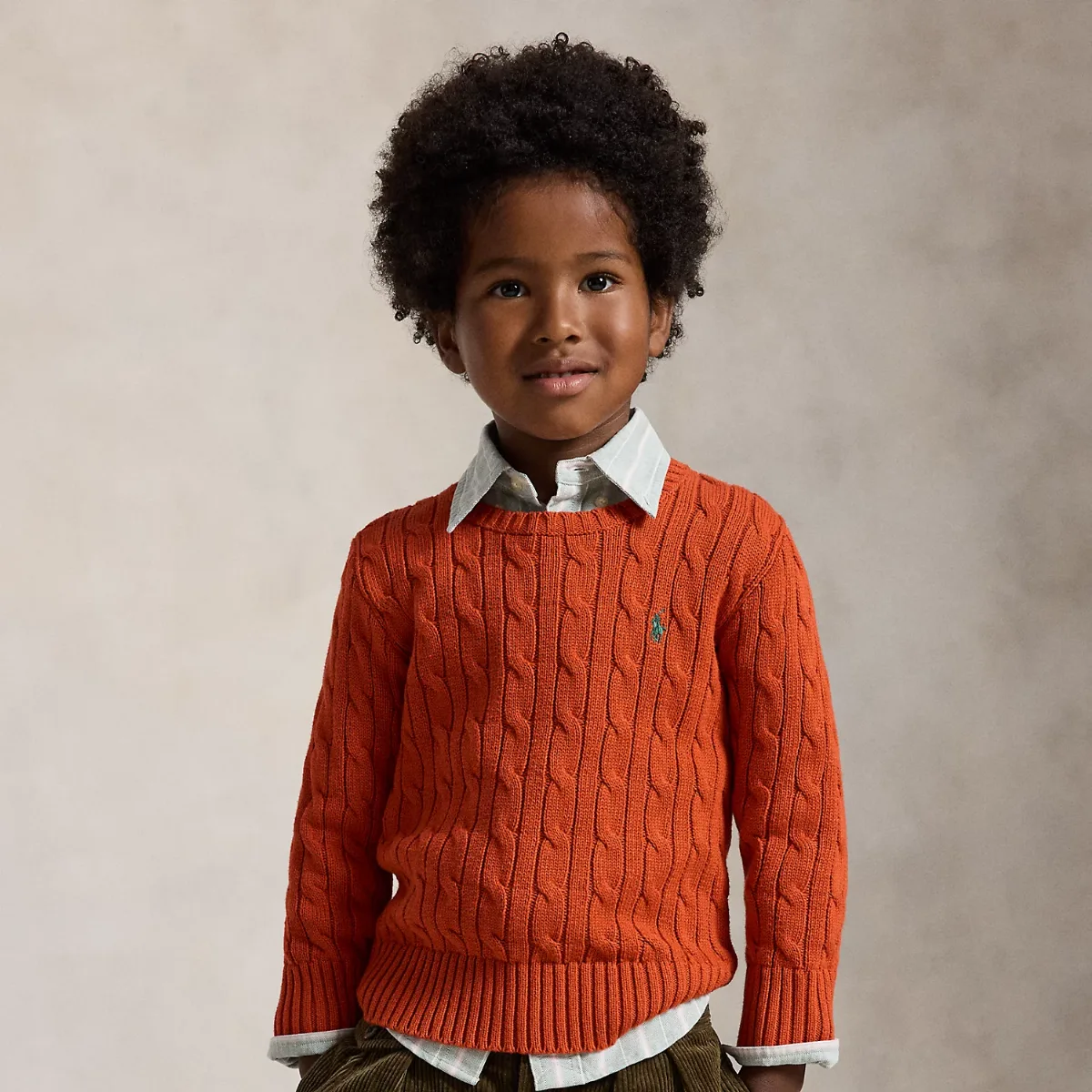 Cable-Knit Cotton Sweater by Ralph Lauren