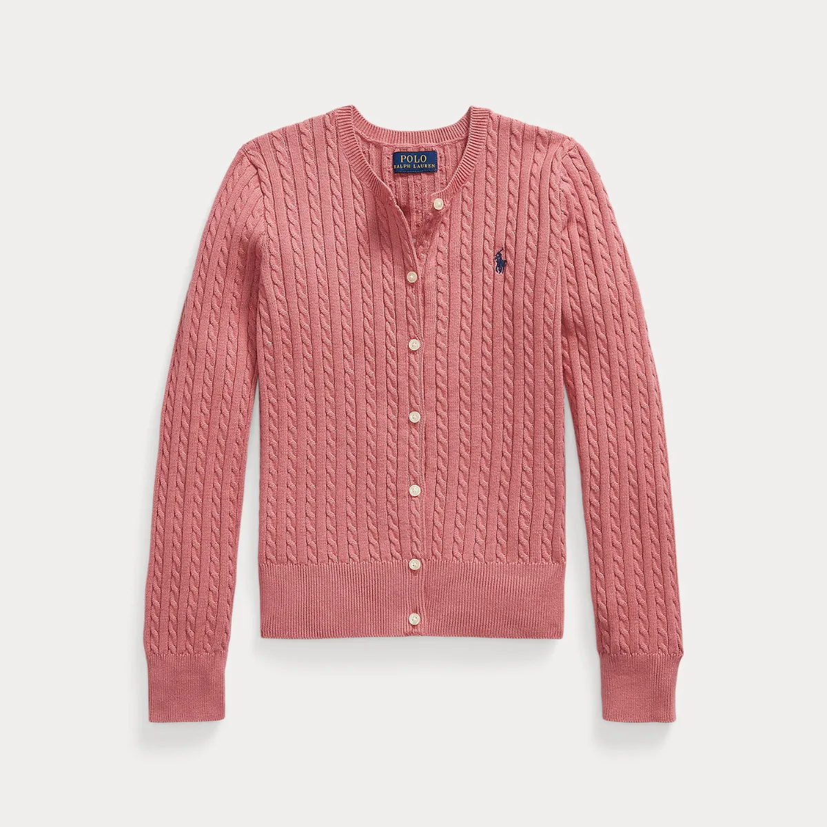 Mini-Cable Cotton Cardigan by Ralph Lauren