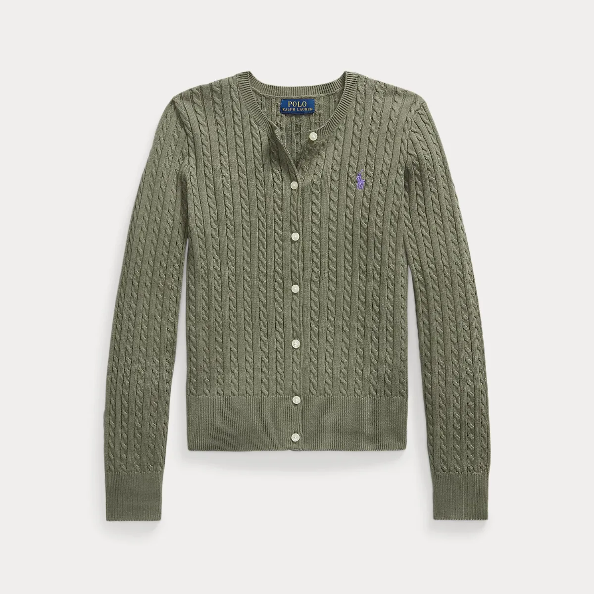 Mini-Cable Cotton Cardigan by Ralph Lauren