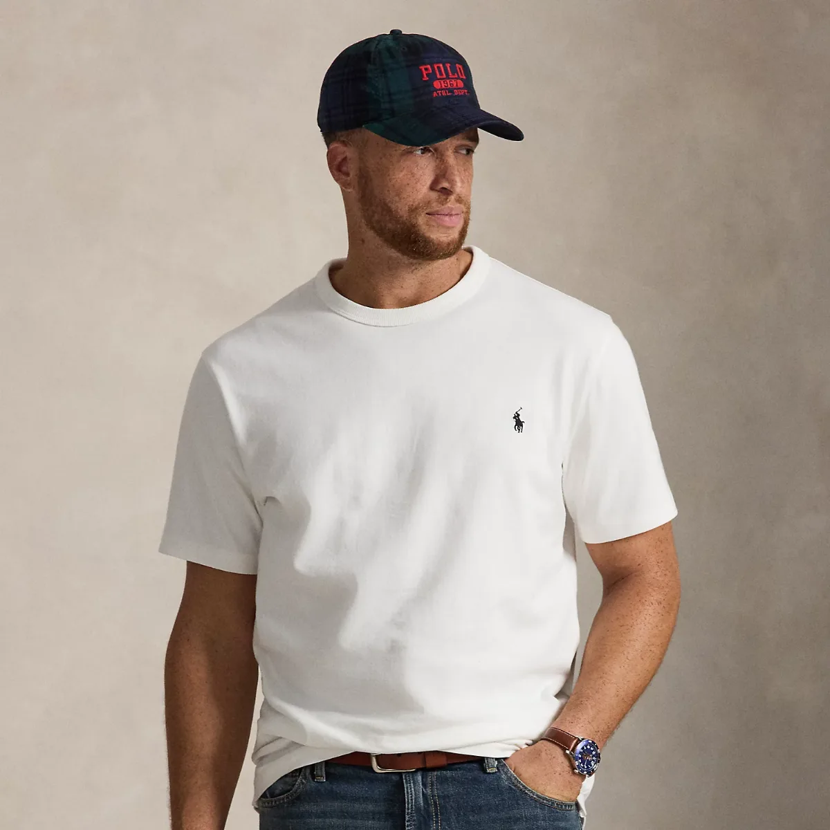 Jersey Crewneck T-Shirt by Ralph Lauren