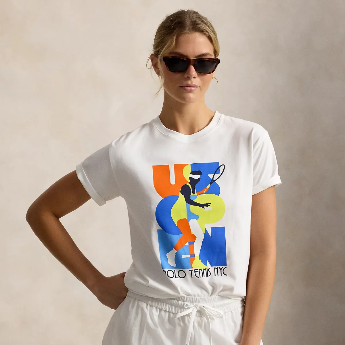 US Open Graphic Cotton Jersey Tee by Ralph Lauren