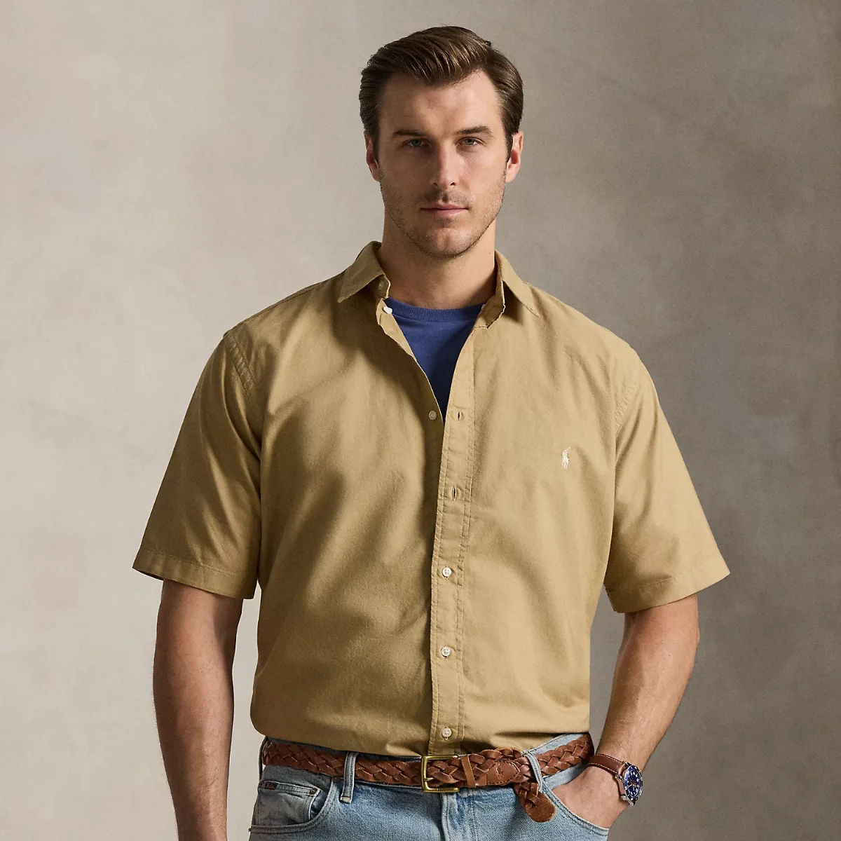 Garment-Dyed Oxford Shirt by Ralph Lauren