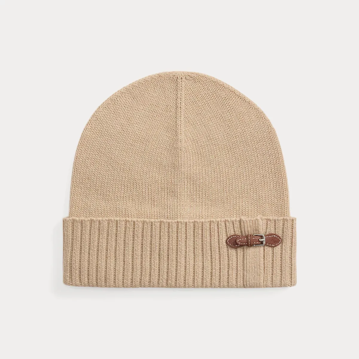 Buckle-Trim Knit Beanie by Ralph Lauren