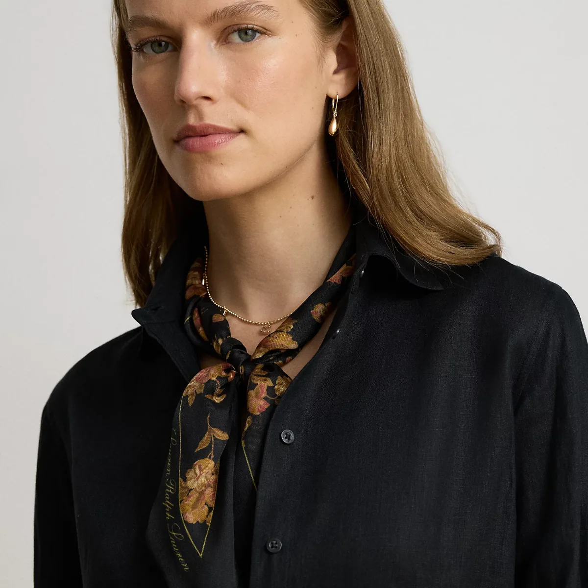 Floral Silk Diamond Scarf by Ralph Lauren