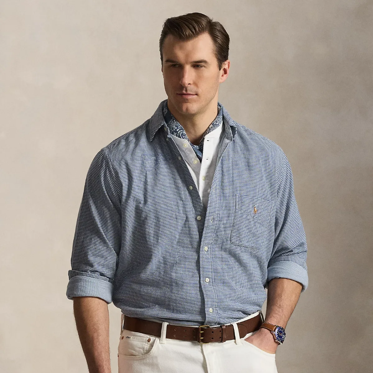 Plaid Double-Faced Oxford Shirt by Ralph Lauren