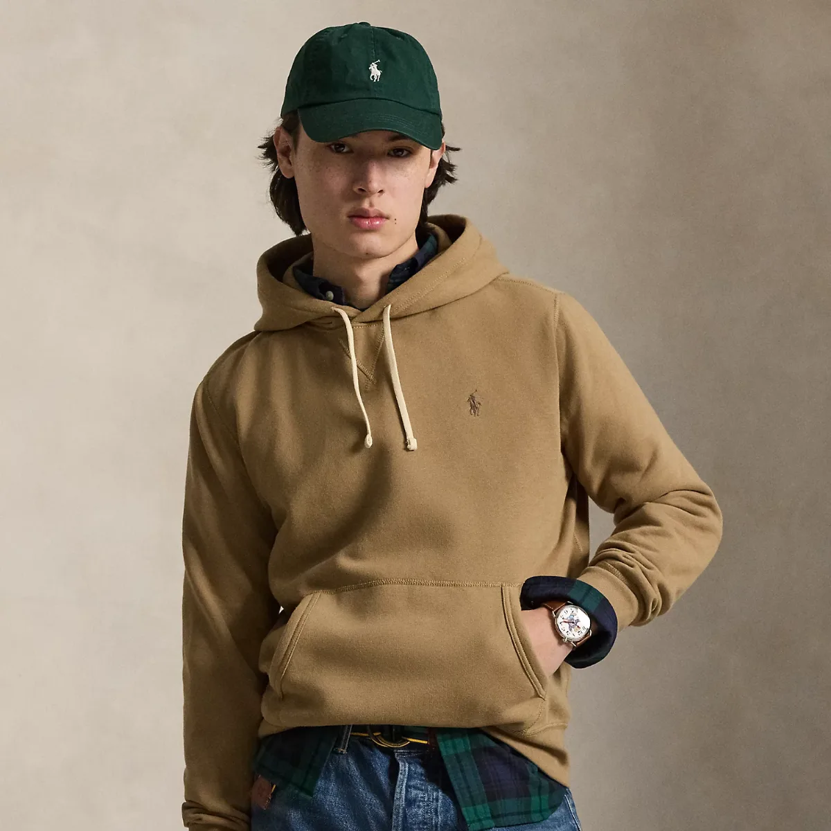 The RL Fleece Hoodie by Ralph Lauren