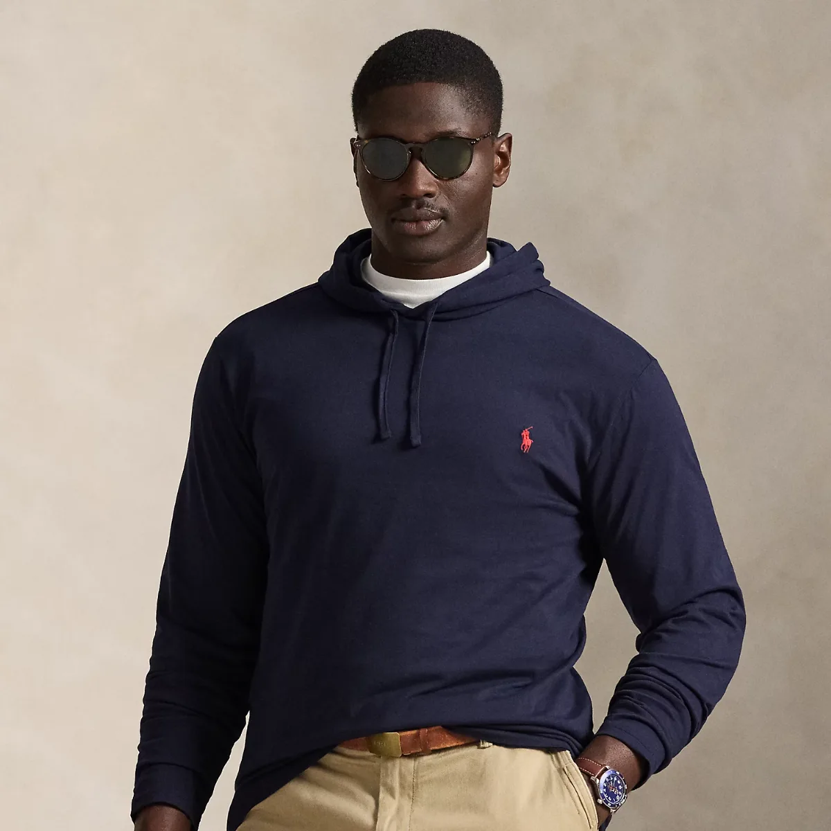 Jersey Hooded T-Shirt by Ralph Lauren