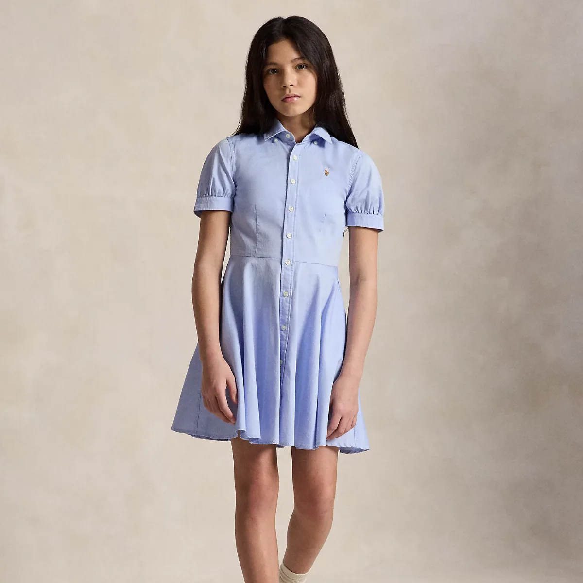 Cotton Oxford Shirtdress by Ralph Lauren