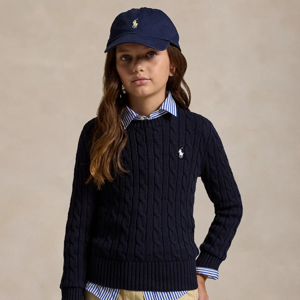 Cable-Knit Cotton Sweater by Ralph Lauren