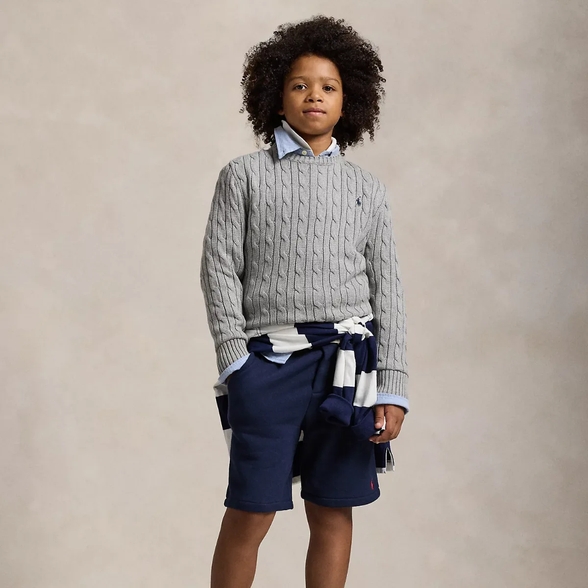 Cable-Knit Cotton Sweater by Ralph Lauren