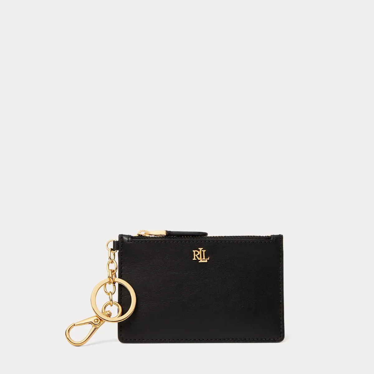 Leather Zip Card Case by Ralph Lauren