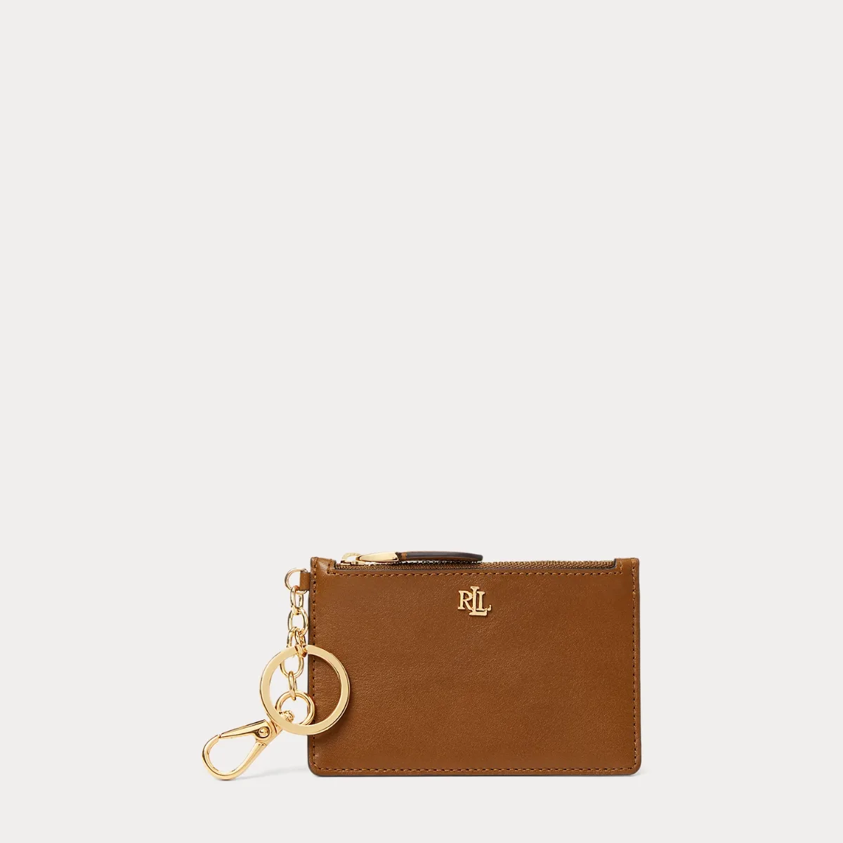Leather Zip Card Case