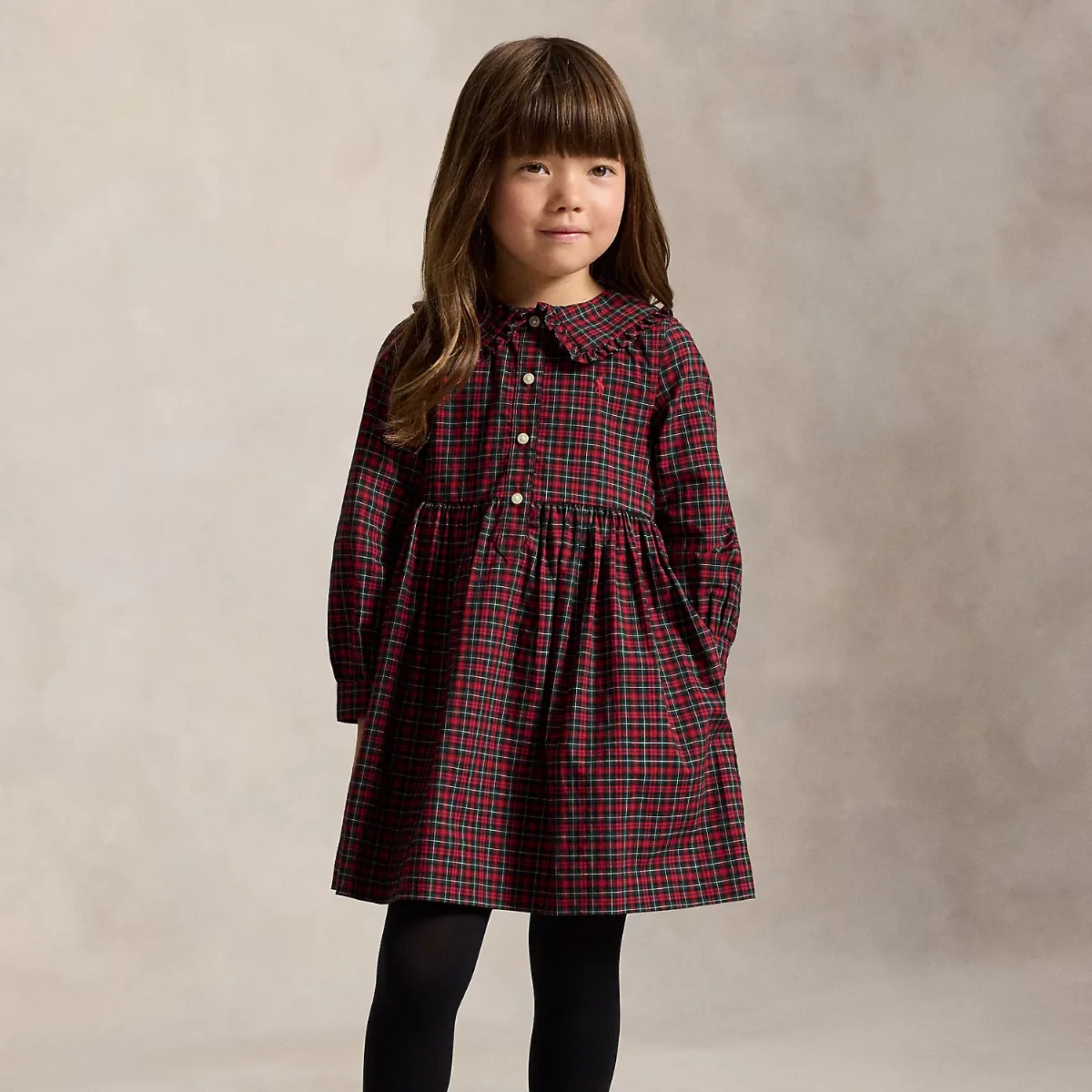 Plaid Cotton Poplin Shirtdress by Ralph Lauren