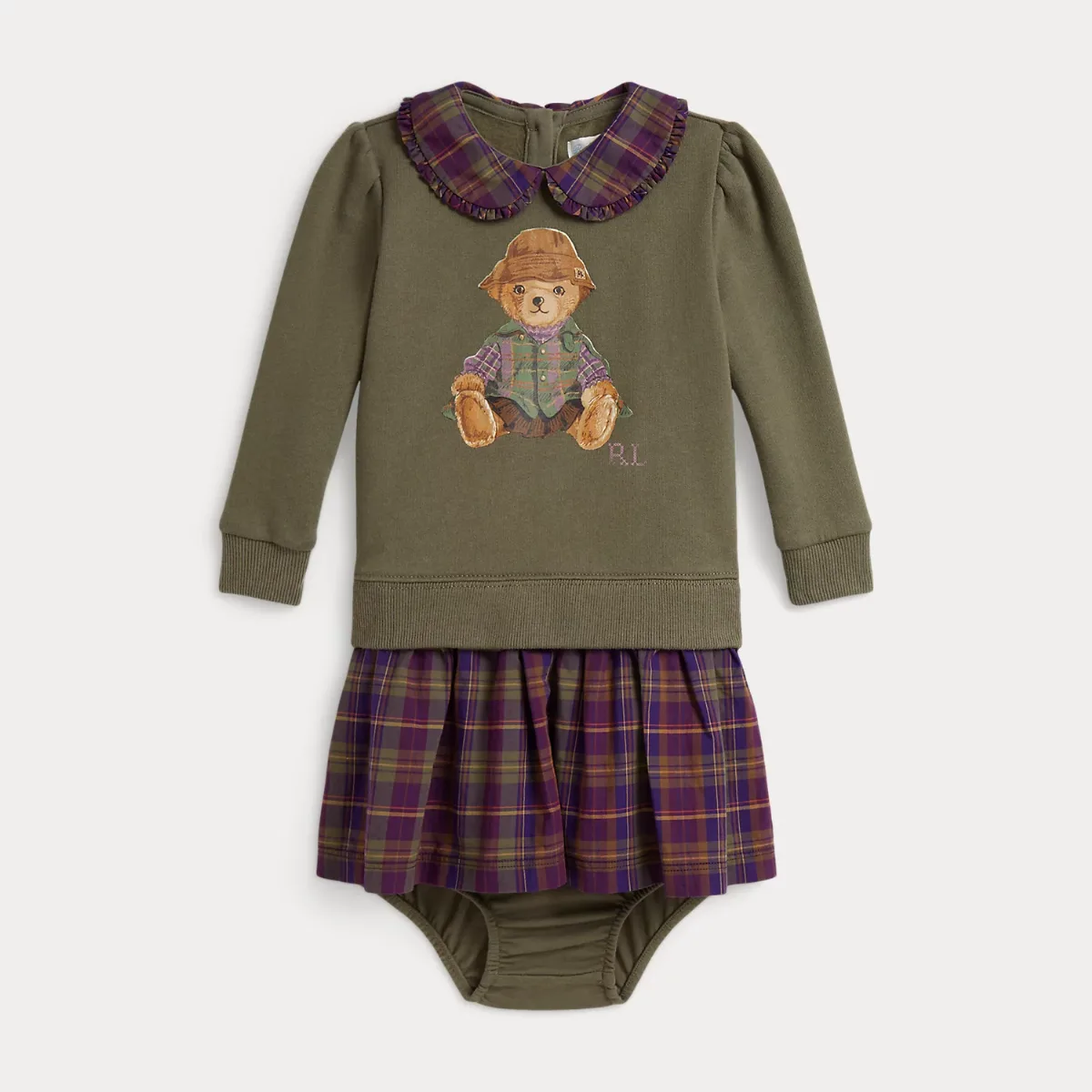Polo Bear Fleece Dress & Bloomer by Ralph Lauren