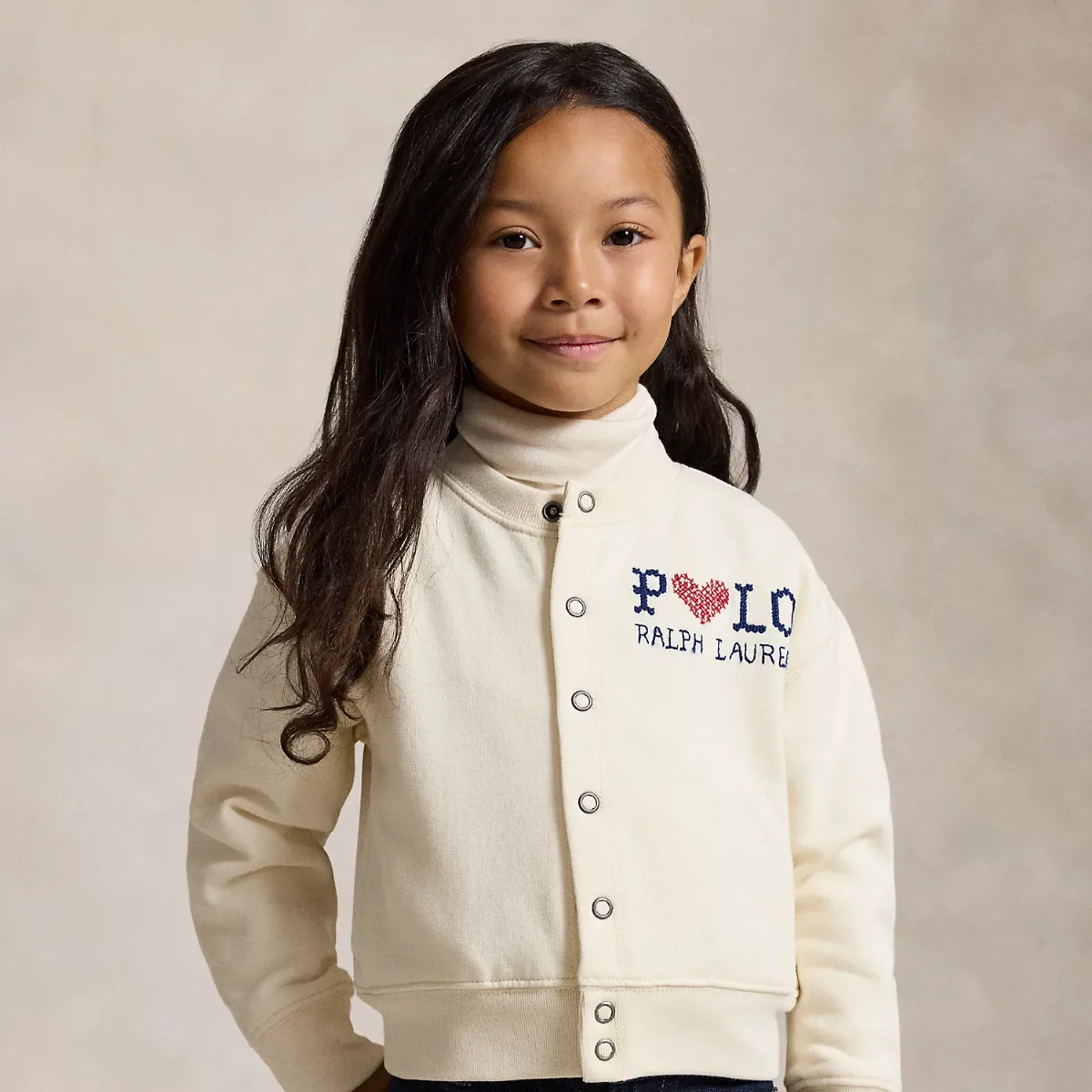 Logo Fleece Cardigan by Ralph Lauren