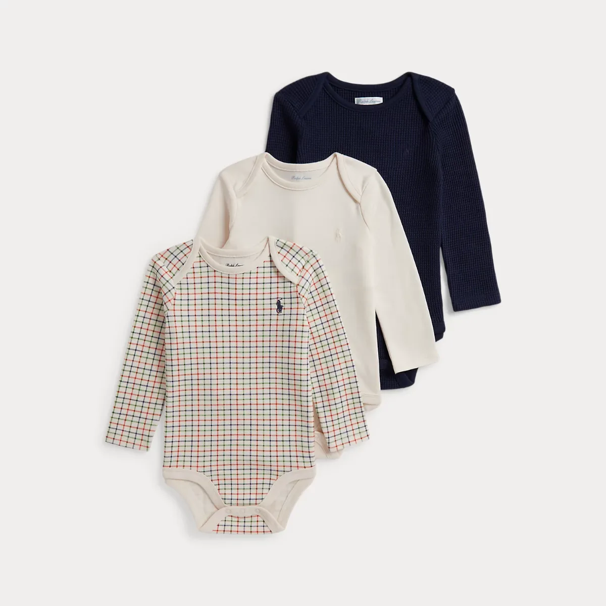 Cotton Bodysuit 3-Pack by Ralph Lauren