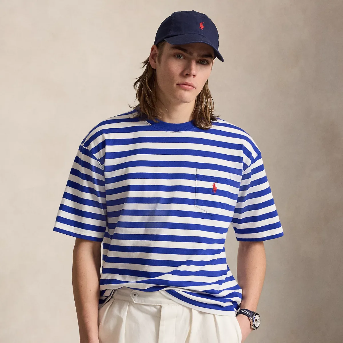 Relaxed Fit Striped Jersey T-Shirt by Ralph Lauren