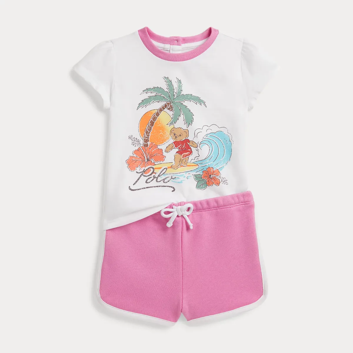 Polo Bear Jersey Tee & Terry Short by Ralph Lauren