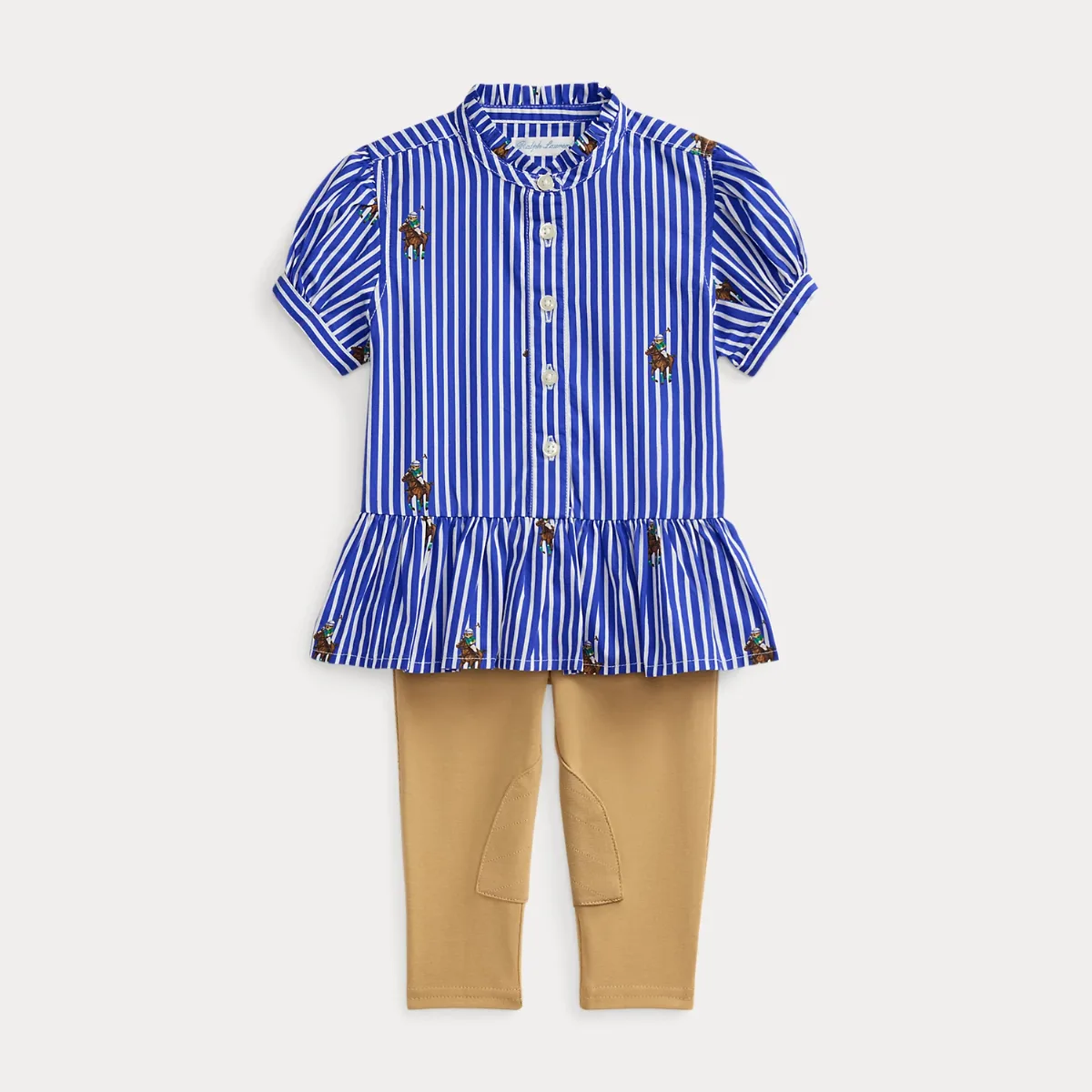 Polo Bear Cotton Shirt & Legging Set by Ralph Lauren