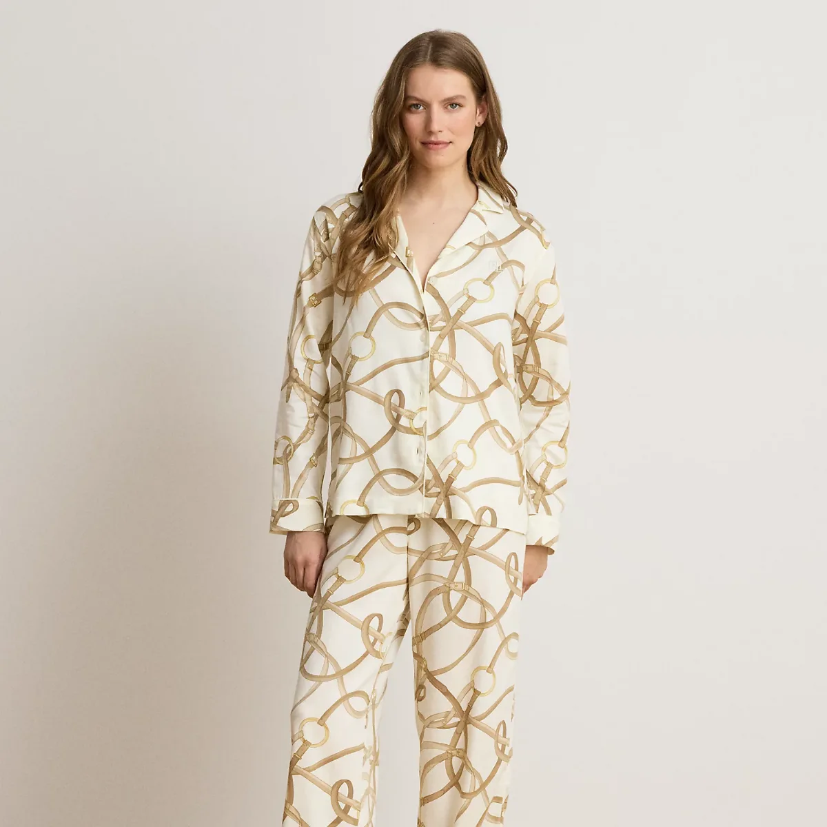 Belting-Print Sateen Sleep Set by Ralph Lauren