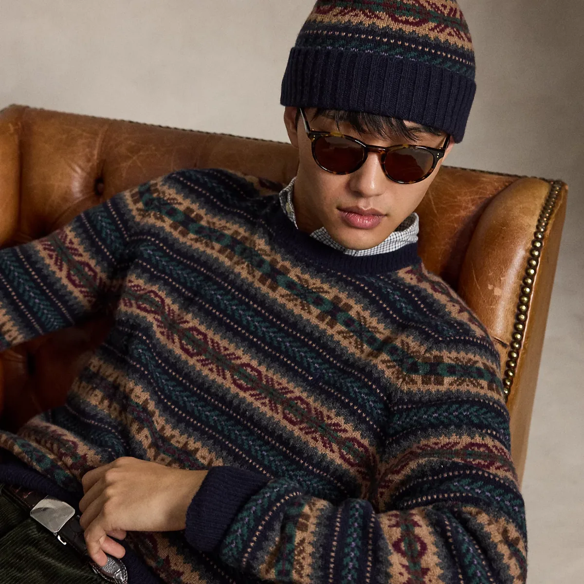 Fair Isle Wool-Blend Beanie by Ralph Lauren