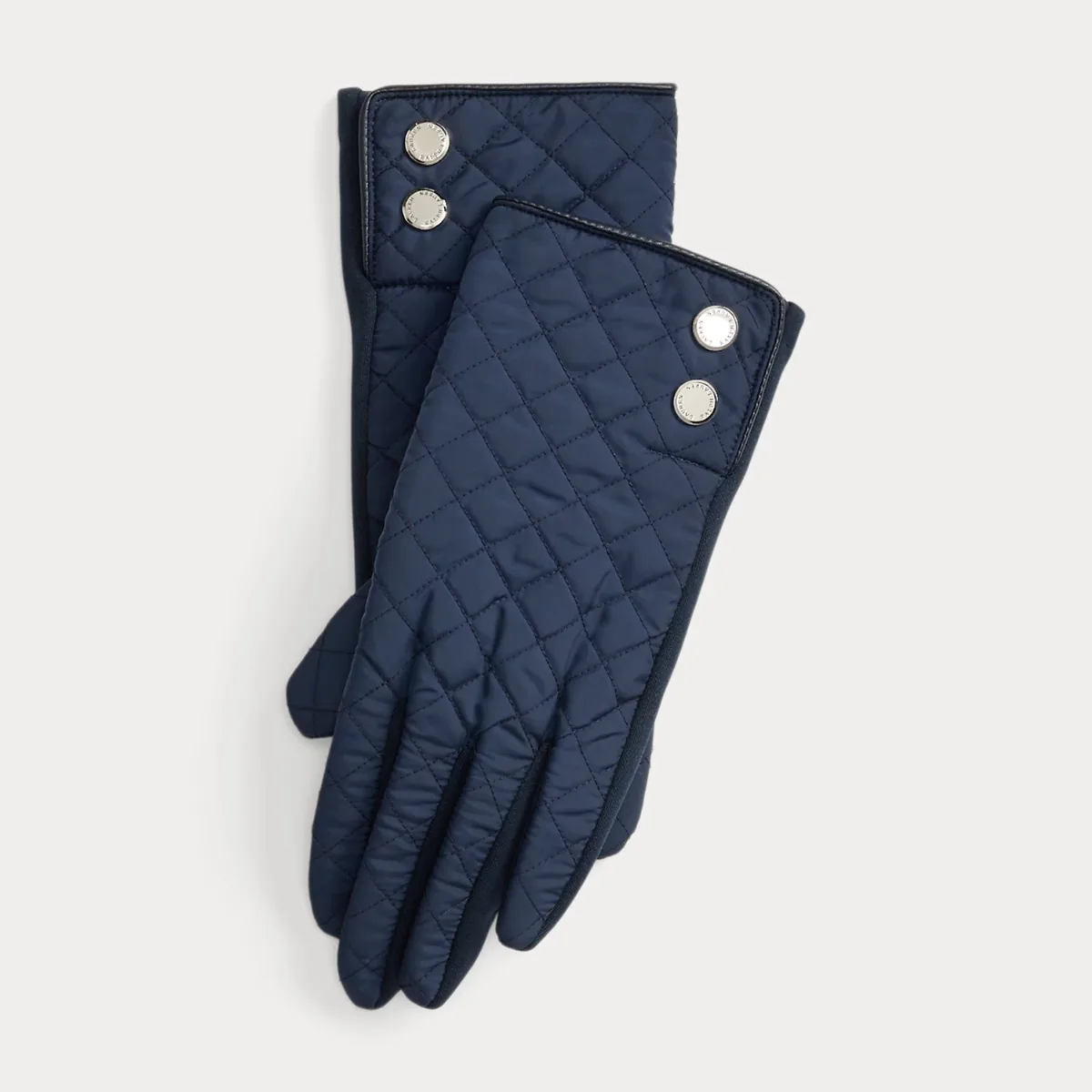 Plaid Diamond-Quilted Tech Gloves by Ralph Lauren