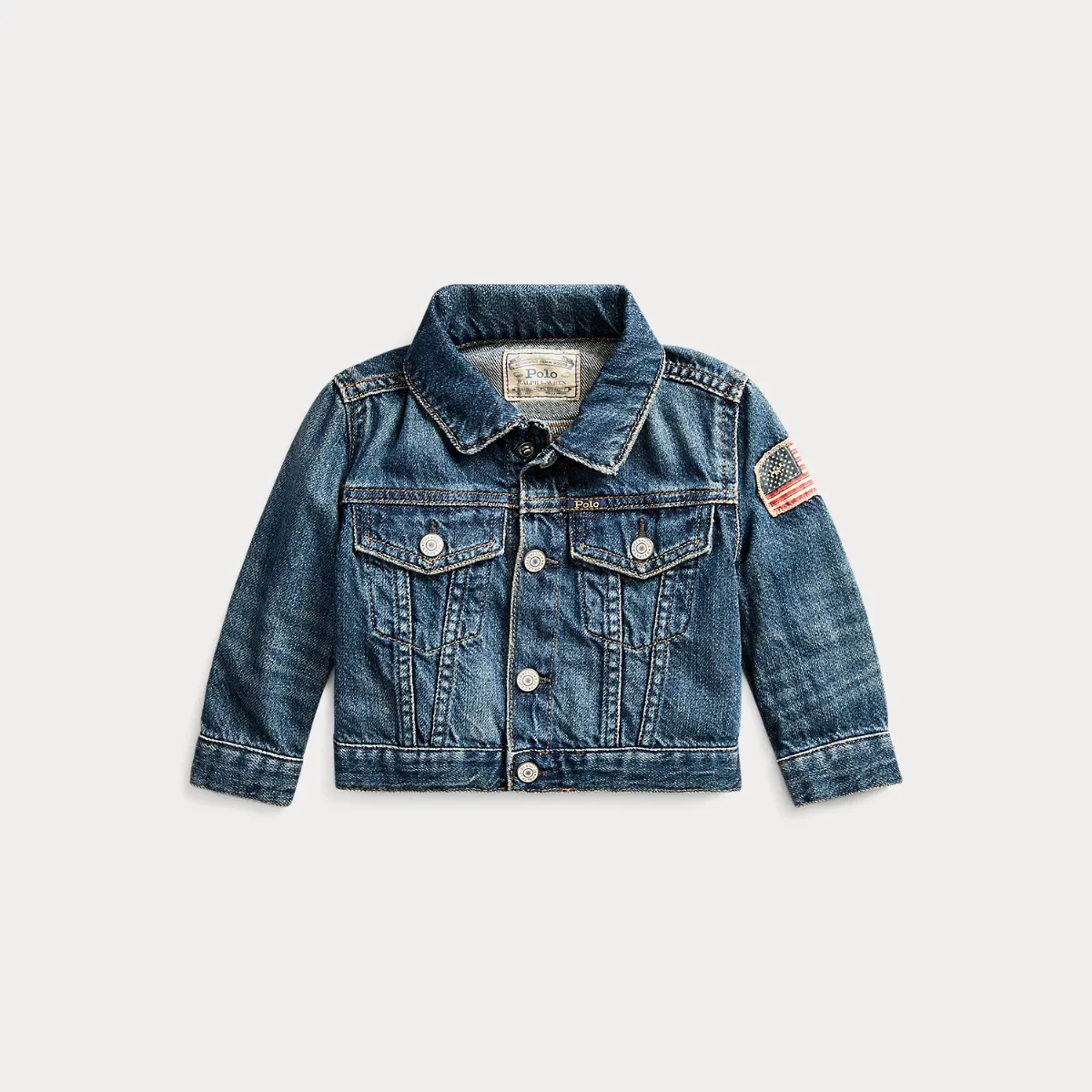 Flag Denim Trucker Jacket by Ralph Lauren