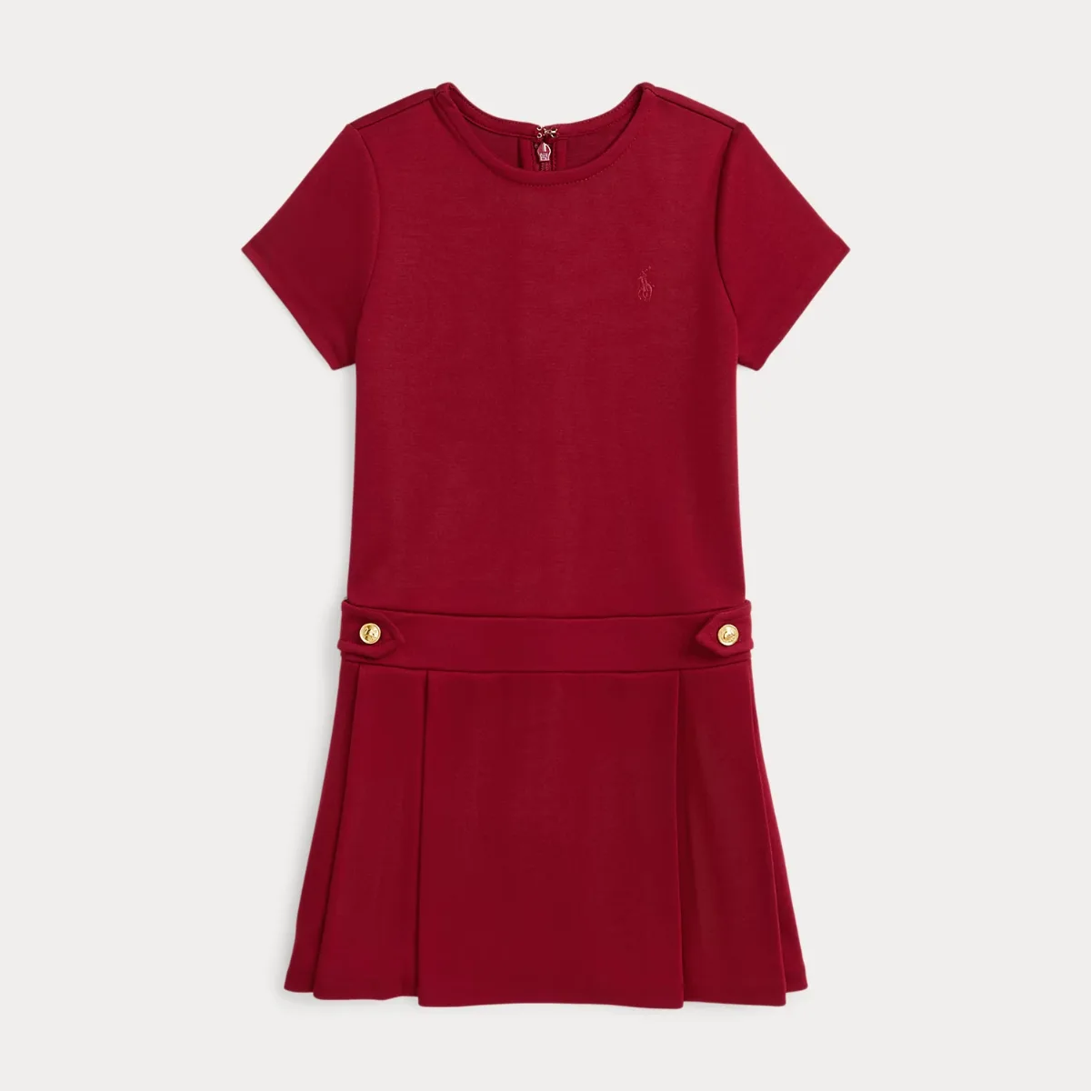Pleated Ponte Dress by Ralph Lauren