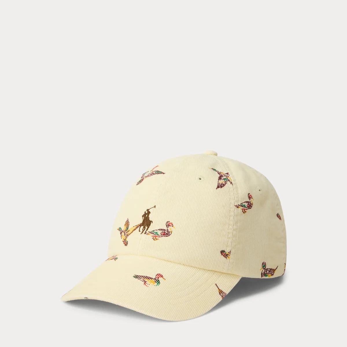 Duck-Print Corduroy Ball Cap by Ralph Lauren
