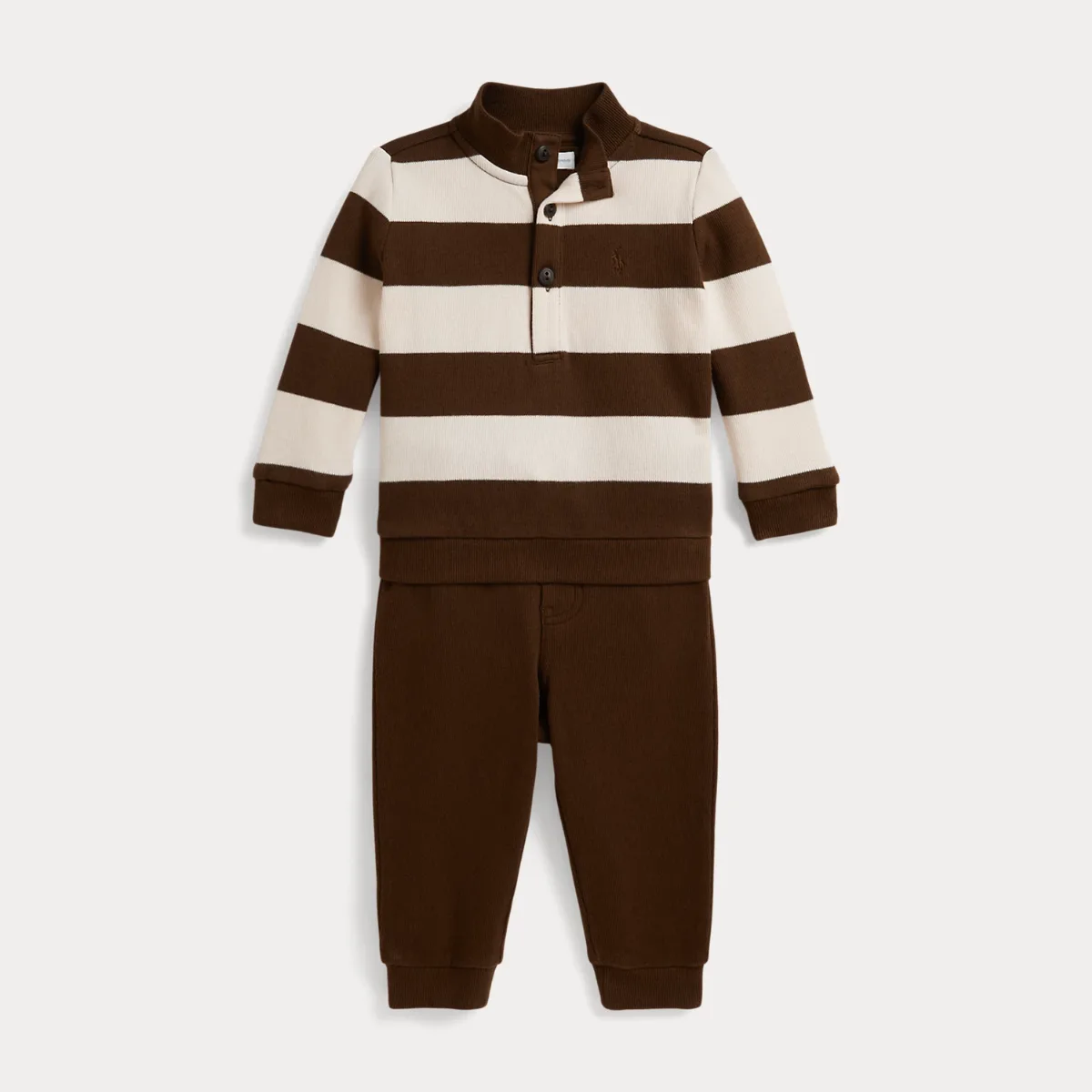 Striped Estate-Rib Pullover & Pant by Ralph Lauren