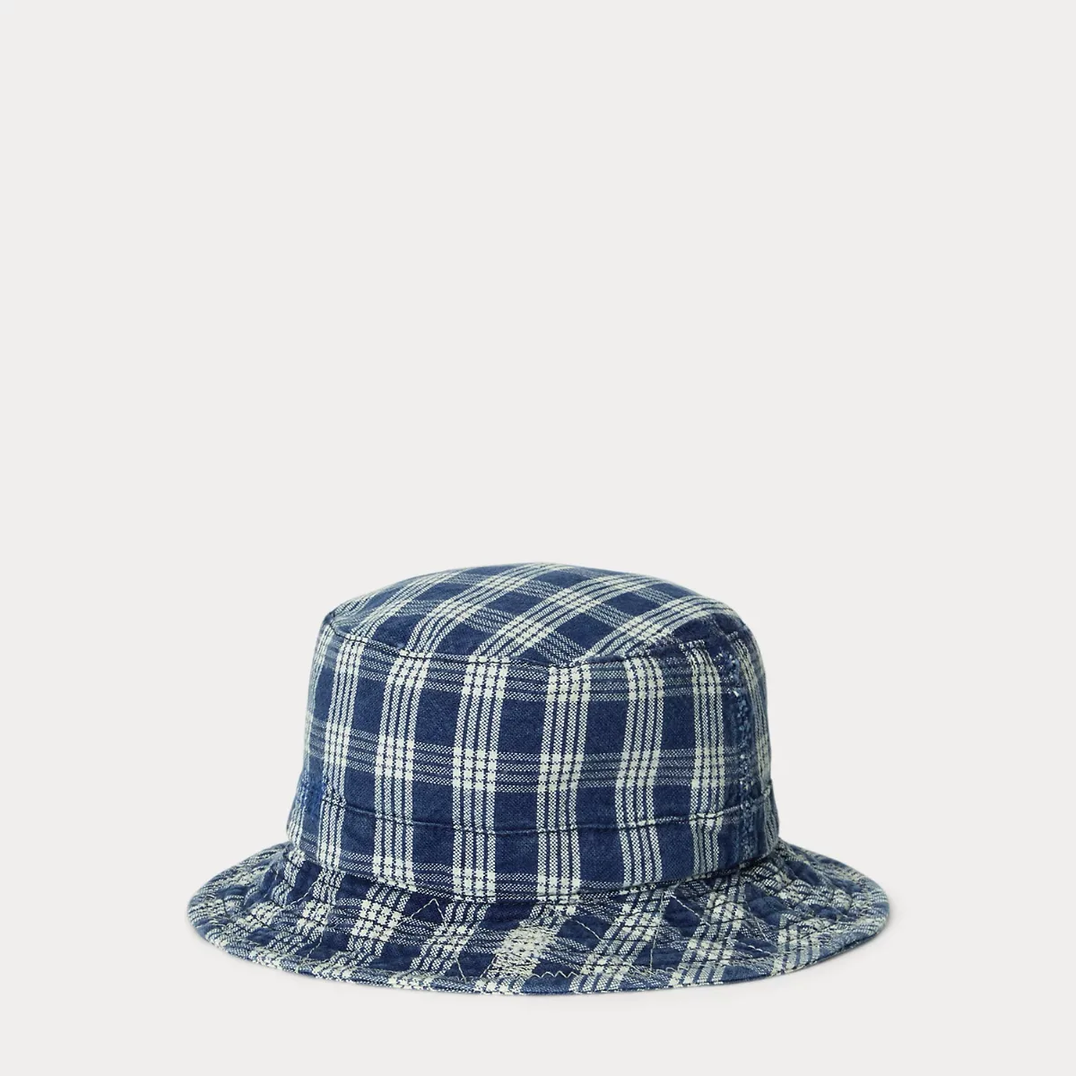 Plaid Oxford Bucket Hat by Ralph Lauren
