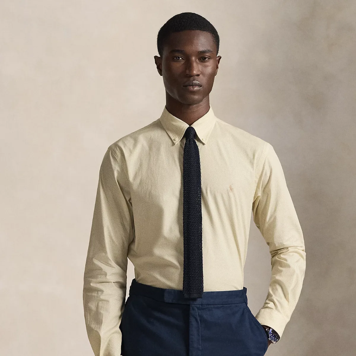 Classic Fit Stretch Poplin Shirt by Ralph Lauren