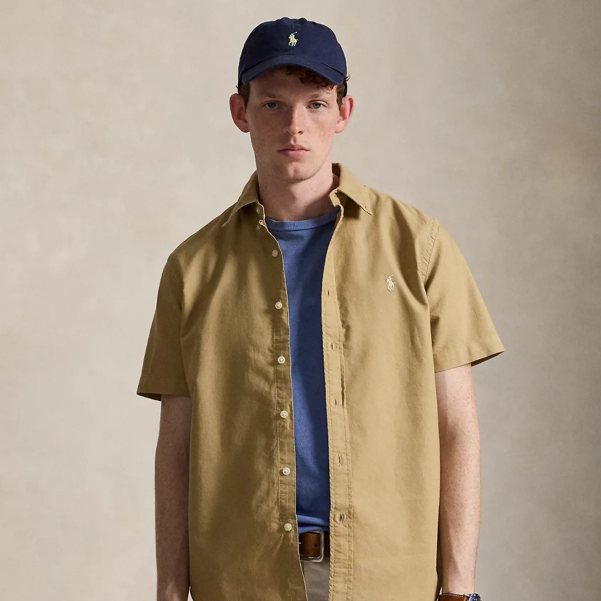 Classic Fit Garment-Dyed Oxford Shirt by Ralph Lauren
