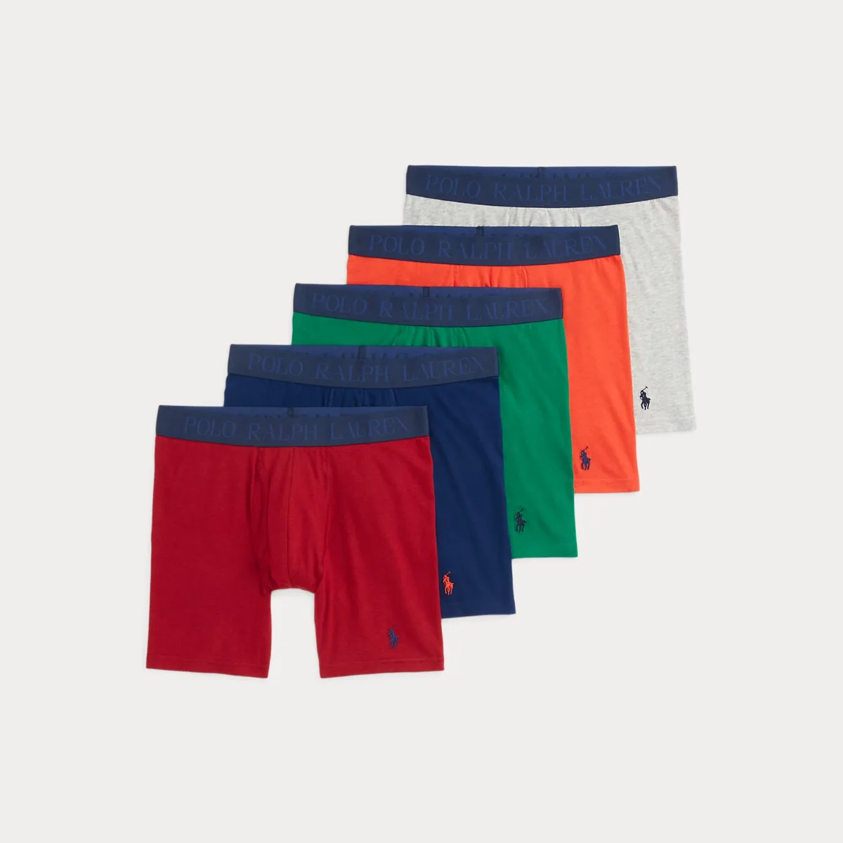 4D-Flex Cotton-Blend Boxer Brief 5-Pack by Ralph Lauren