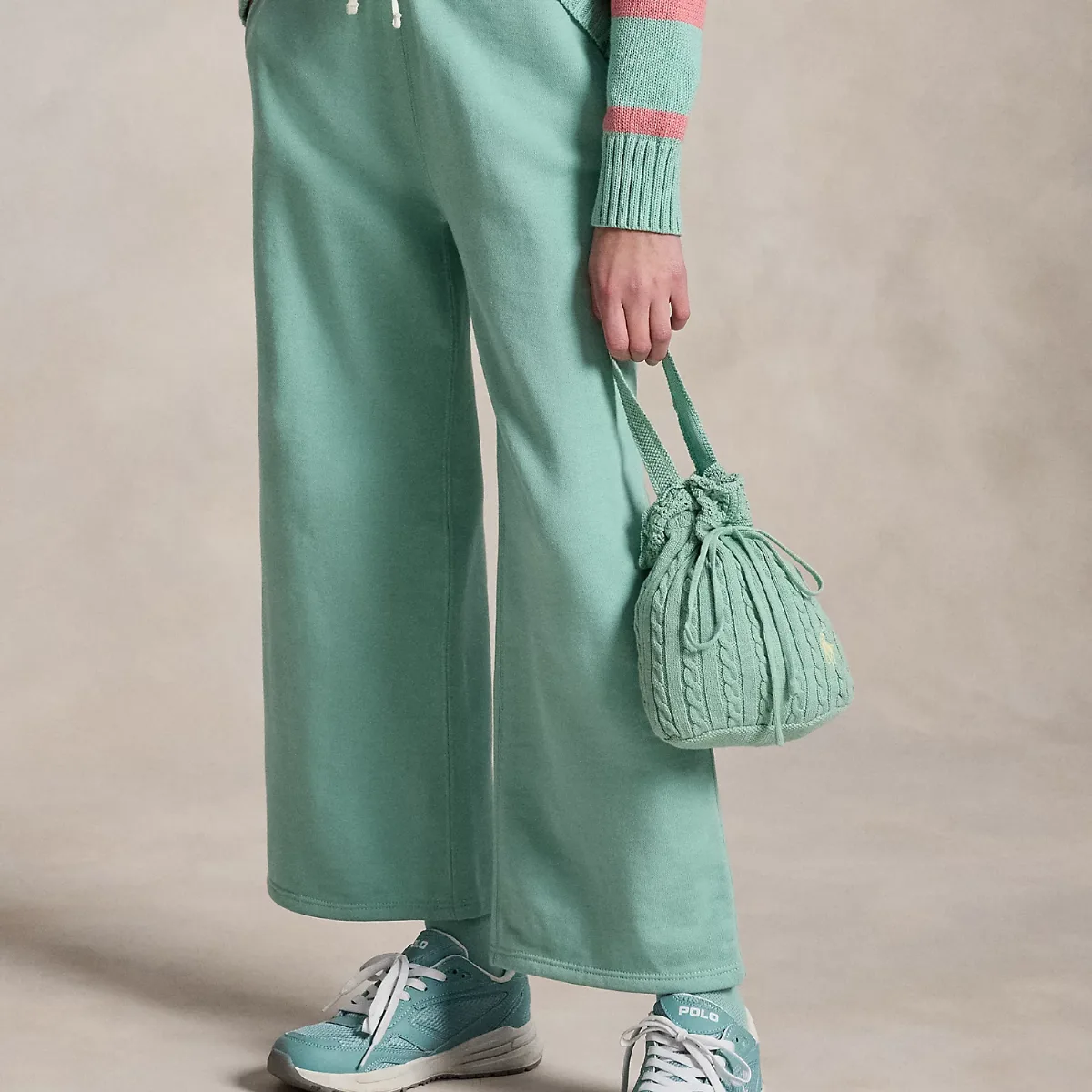 Mini-Cable Drawstring Bucket Bag by Ralph Lauren
