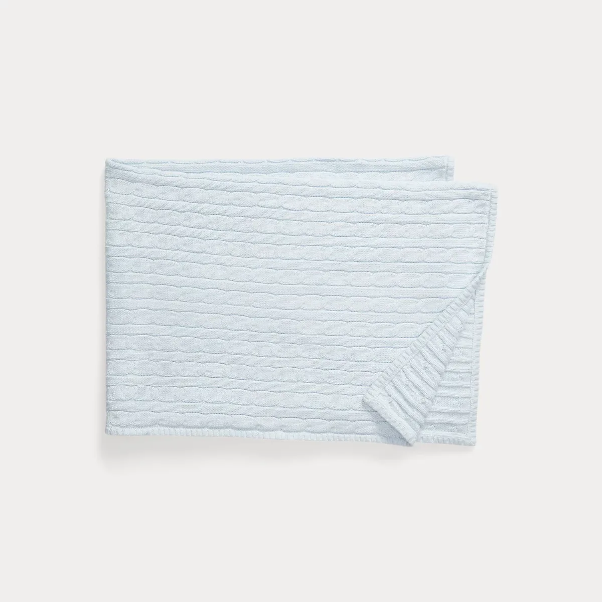 Cable-Knit Cotton Baby Blanket by Ralph Lauren