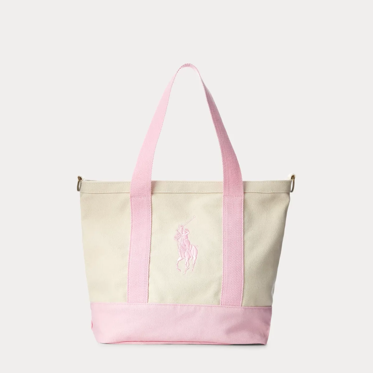 Big Pony Cotton Canvas Tote by Ralph Lauren