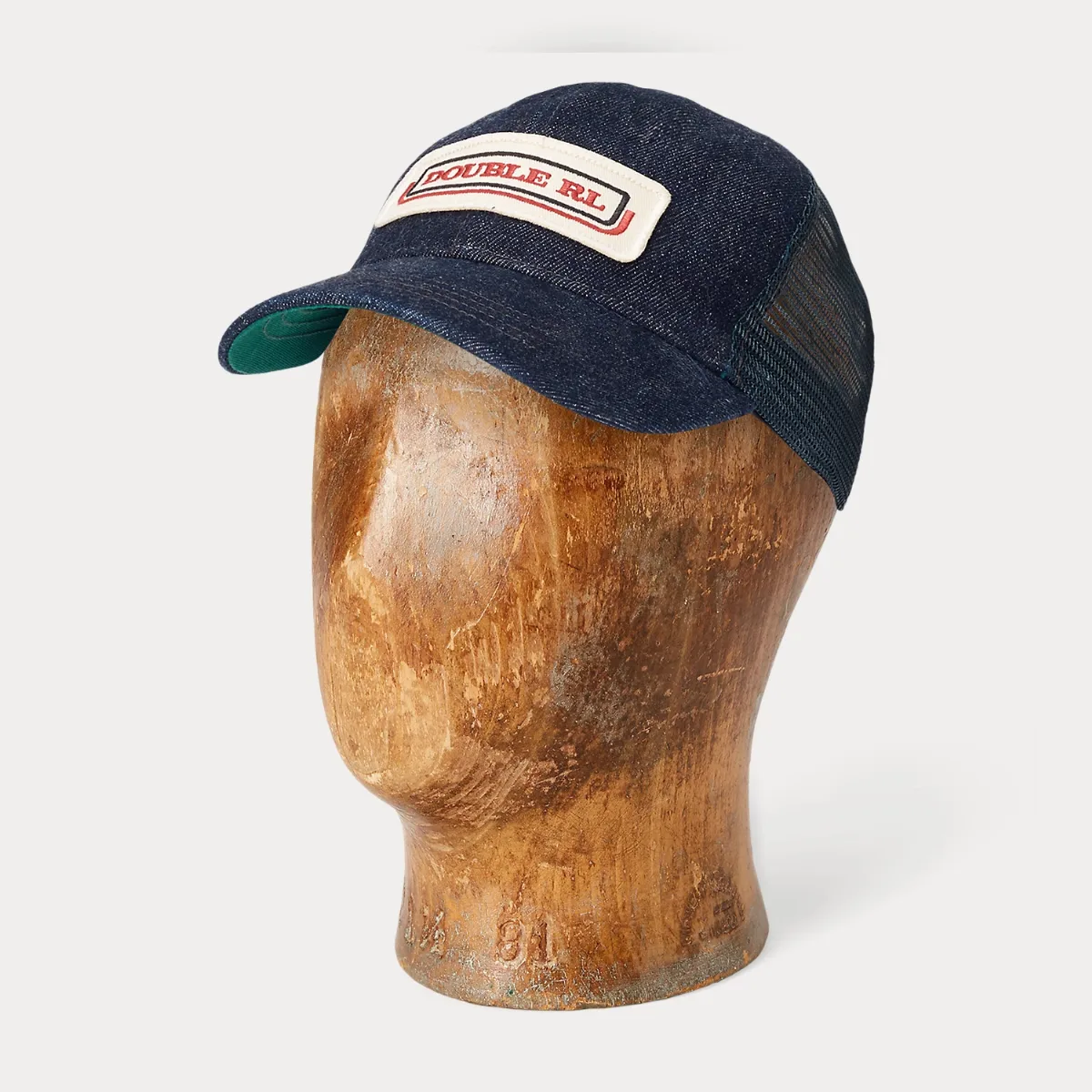 Logo-Patch Indigo Denim Trucker Cap by Ralph Lauren