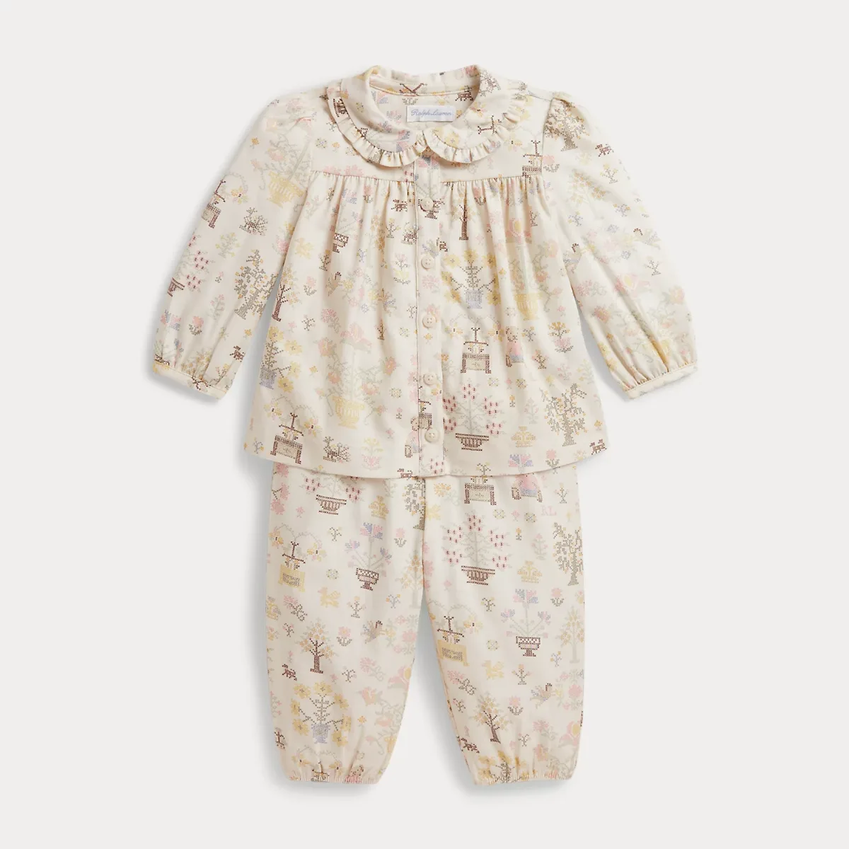 Polo Bear Cotton Twill Top & Pant by Ralph Lauren