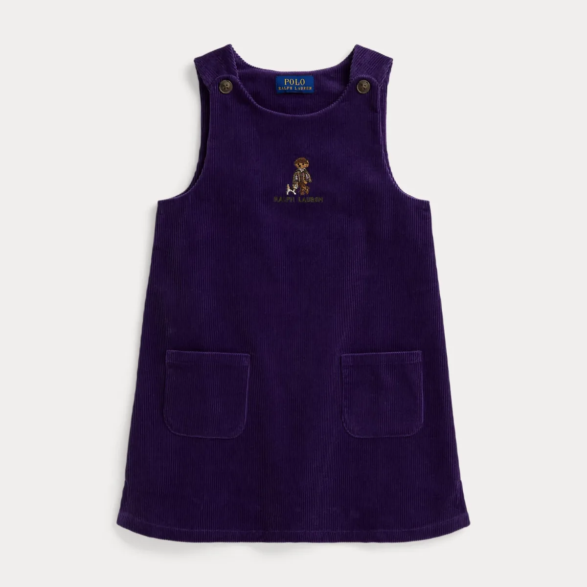 Polo Bear Cotton Corduroy Dress by Ralph Lauren