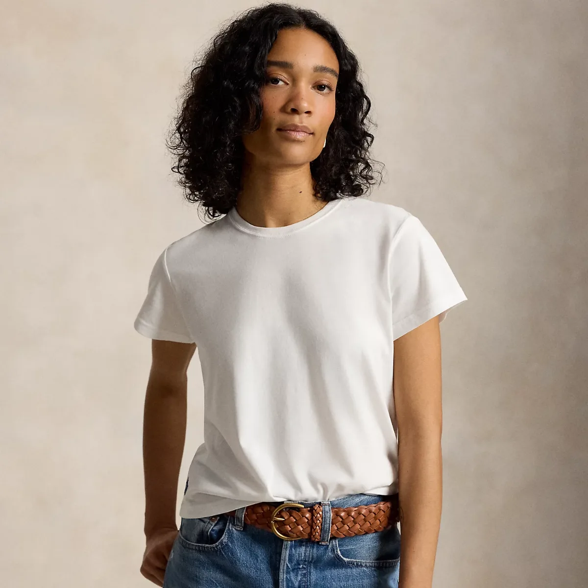 Classic Shrunken Fit Jersey Tee by Ralph Lauren