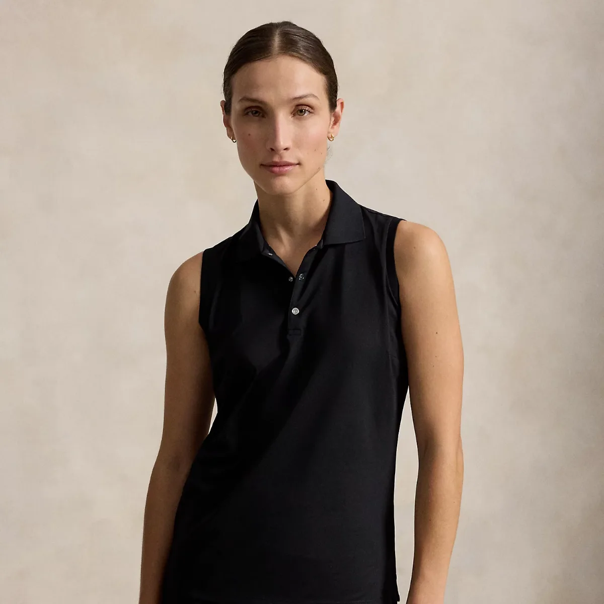 Classic Fit Piqué Sleeveless Polo Shirt by Ralph Lauren