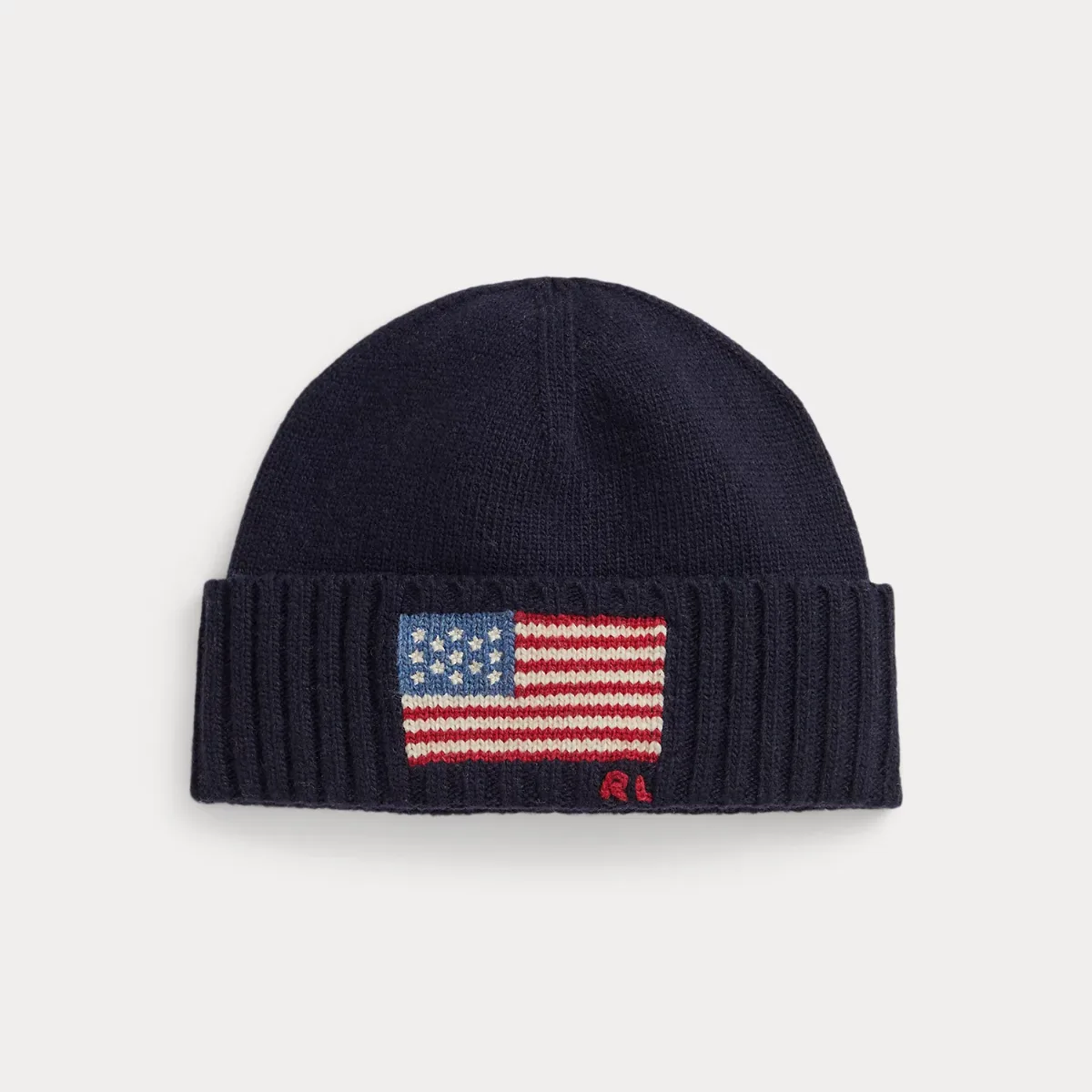 Flag-Intarsia Wool-Blend Beanie by Ralph Lauren